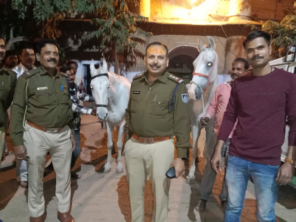 जनकगंज थाने की पुलिस ने यूपी के हाथरस से घोड़ा और घोड़ी बरामद किएजनकगंज थाने की पुलिस ने यूपी के हाथरस से घोड़ा और घोड़ी बरामद किए