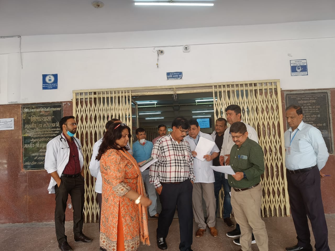 कलेक्टर श्री सिंह ने ग्वालियर सिविल अस्पताल का किया निरीक्षण