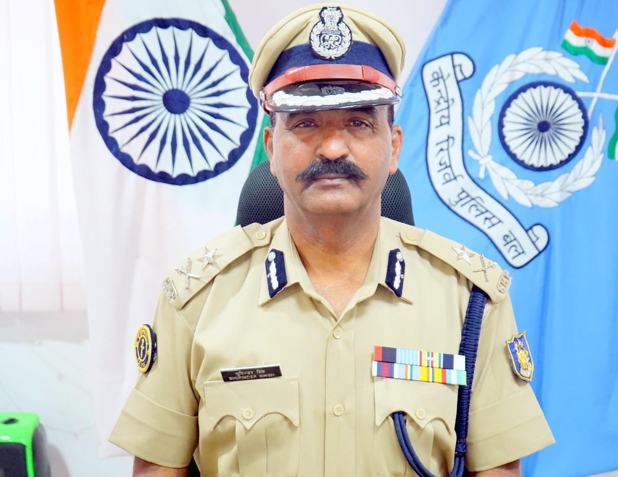 श्री भूपिंदर सिंह ने सीआरपीएफ के सीटीसी के आईजी का कार्यभार संभाला
